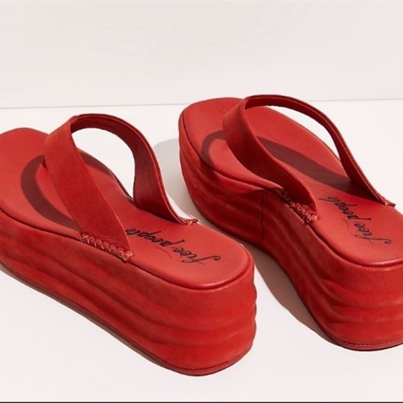 Free People Haven Thong Flatform Sandals NWT - Picture 4 of 13